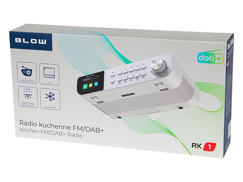 Kuhinjsko radio Blow RK1, FM/DAB+, Bluetooth, belo 5