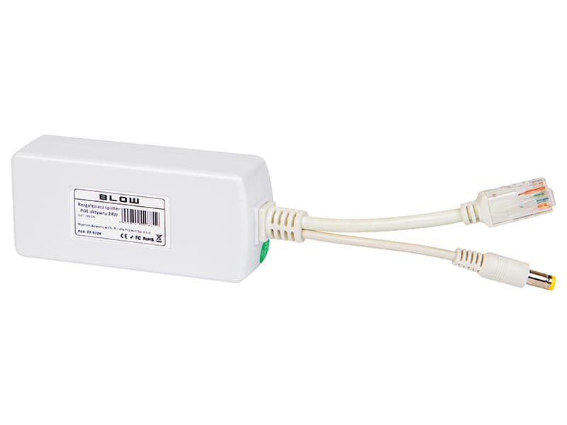 Blow Poe razdelilnik/splitter 24W, 1000Mb/s, 12V/2A, bel 2