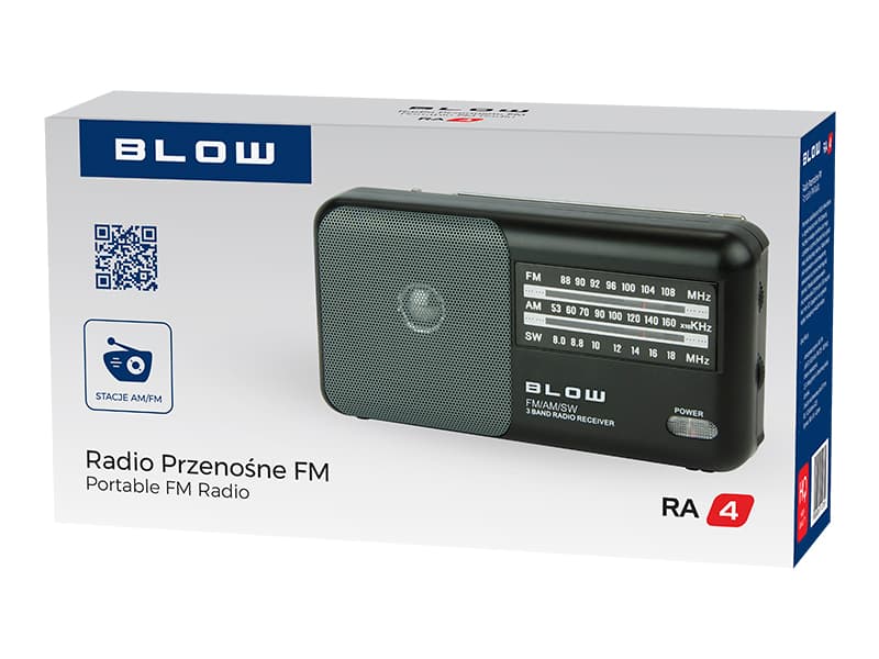 Prenosni radio Blow RA4, AM/FM, Jack 3,5mm 3