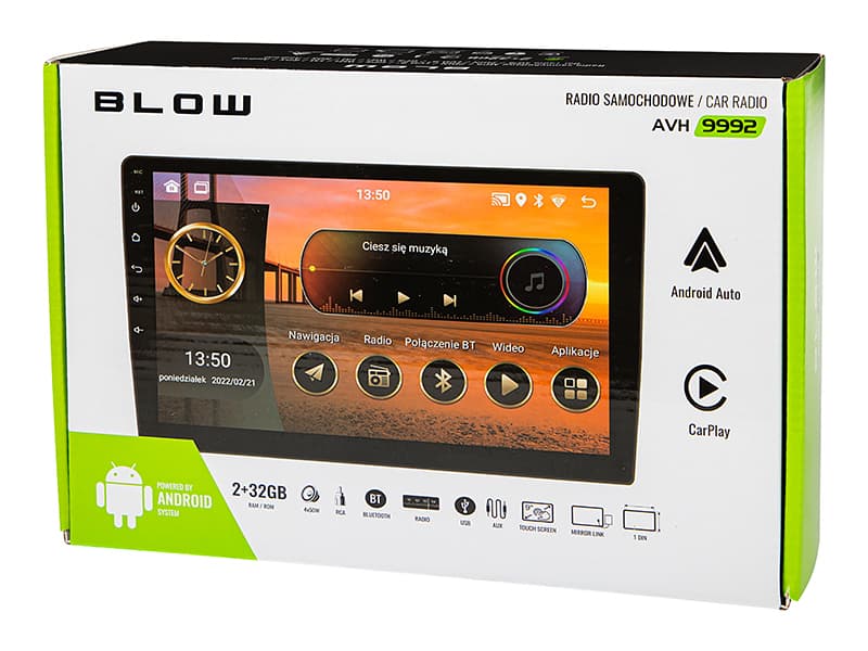 Blow 78-345# Avtoradio 2DIN 9" Android/WiFi/GPS/CarPlay 6