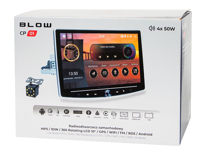 Avtoradio Blow CP01 1DIN 10" Android, CarPlay, GPS, vrtljiv 8