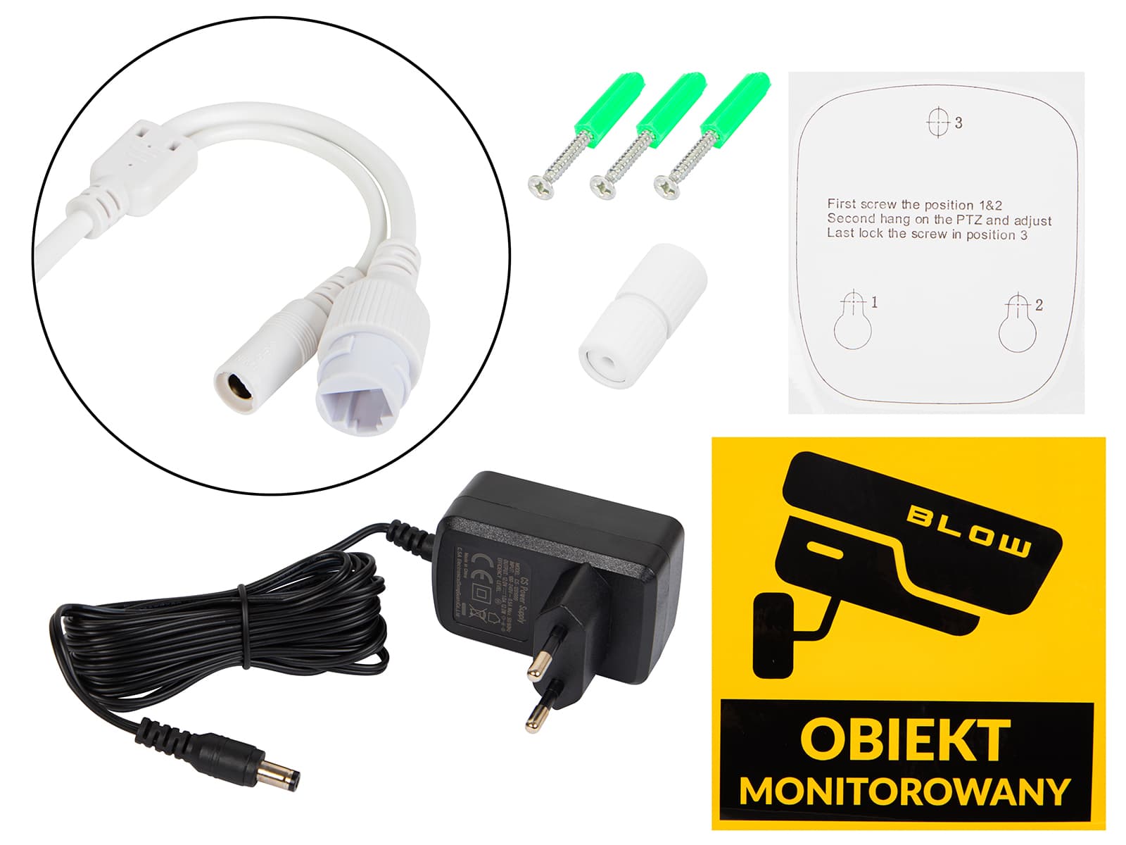 Blow I-308 PTZ WiFi kamera 8MP, IP65, nočni vid do 20m 3
