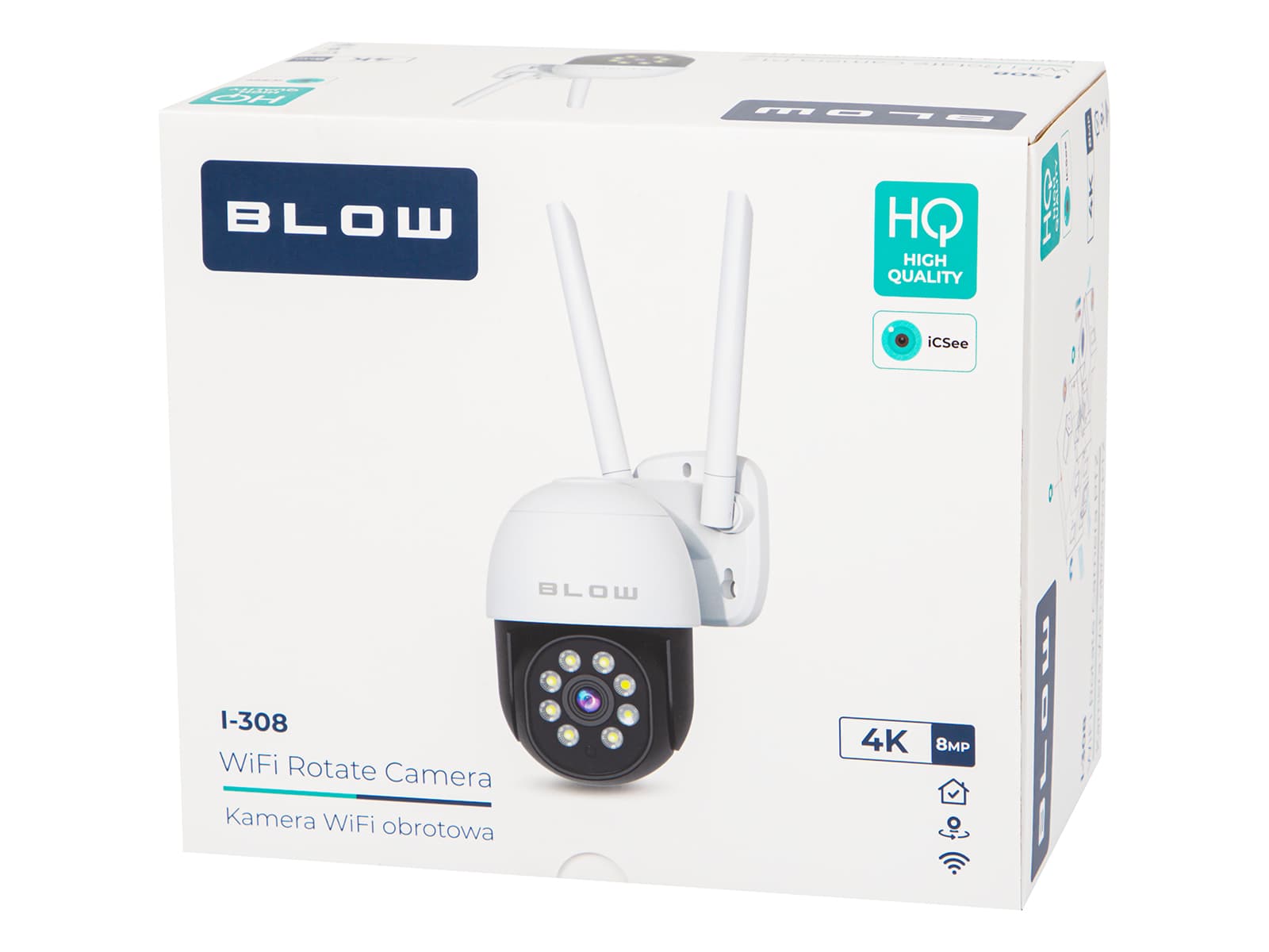 Blow I-308 PTZ WiFi kamera 8MP, IP65, nočni vid do 20m 4