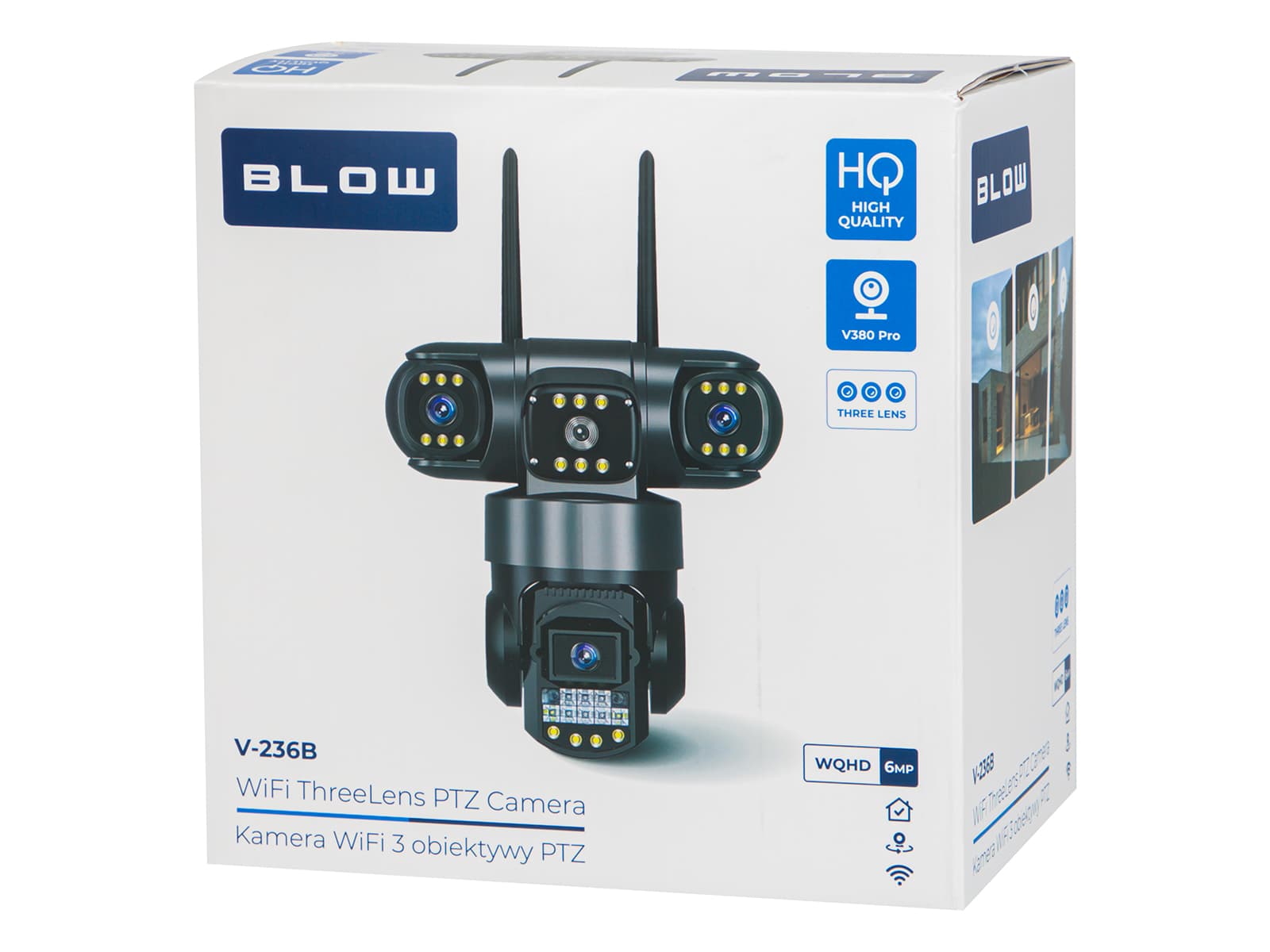 Blow 78-680# Wi-Fi kamera, 3 leče, 6MP, V380, črna 4