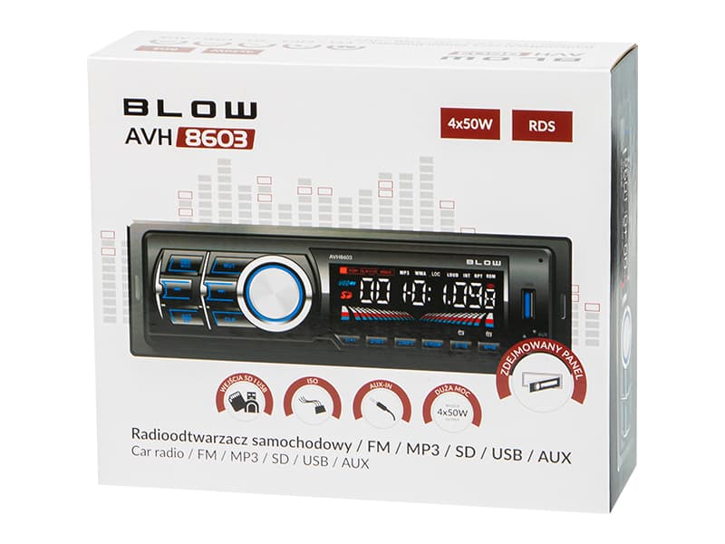 Avtoradio Blow AVH-8603 RDS MP3/USB/Micro SD/Bluetooth 4