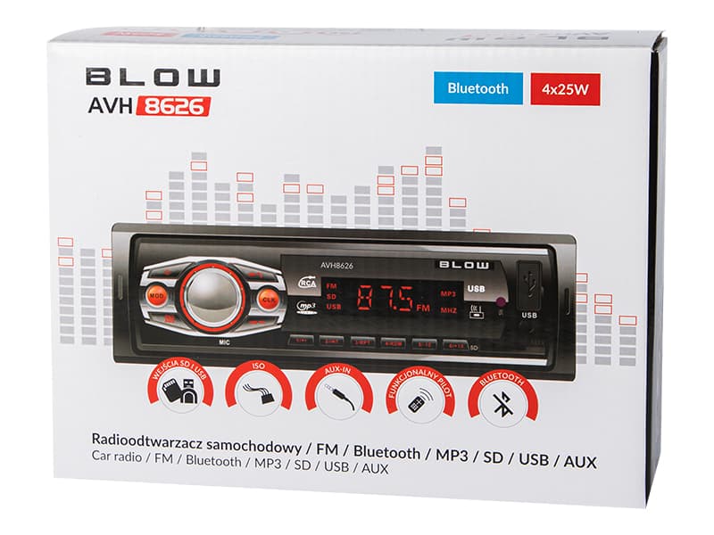 Blow AVH-8626 avtoradio MP3/USB/microSD/Bluetooth 4