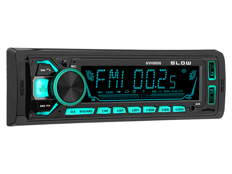 Blow Avtoradio AVH-8890, RDS, App, RGB, MP3, USB, Micro SD, Bluetooth 2