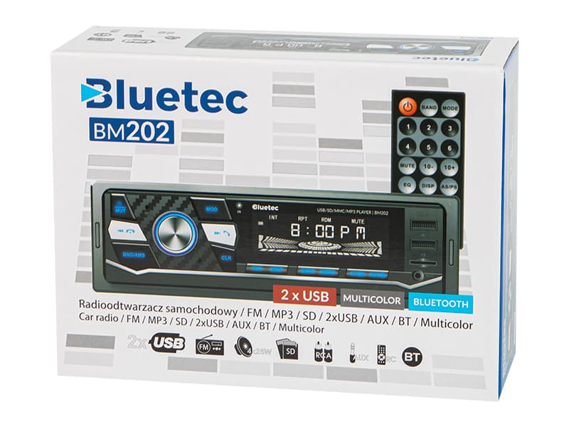 Avtoradio Blow bluetec BM202 MP3/USB/microSD/Bluetooth 5