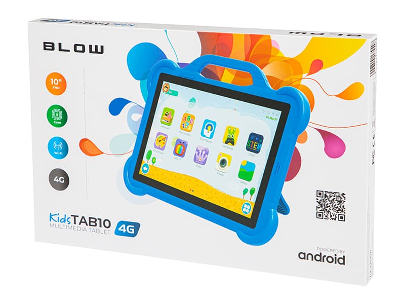 Blow Kidstab10 4G otroški tablični računalnik, 4/64 GB, s sivim etuijem 6