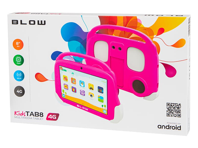 Otroški tablični računalnik Blow Kidstab8 4G 8" 4/64GB, roza etui 7