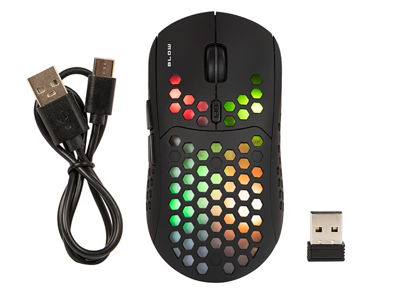 Brezžična optična miška Blow Flash, 84-056#, LED RGB 2
