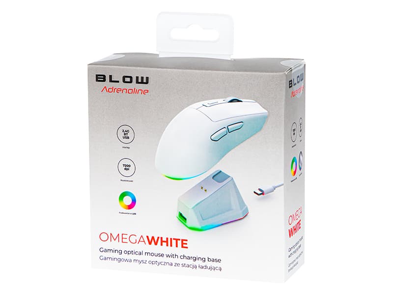 Optična miška Blow Adrenaline Omega, bela 4