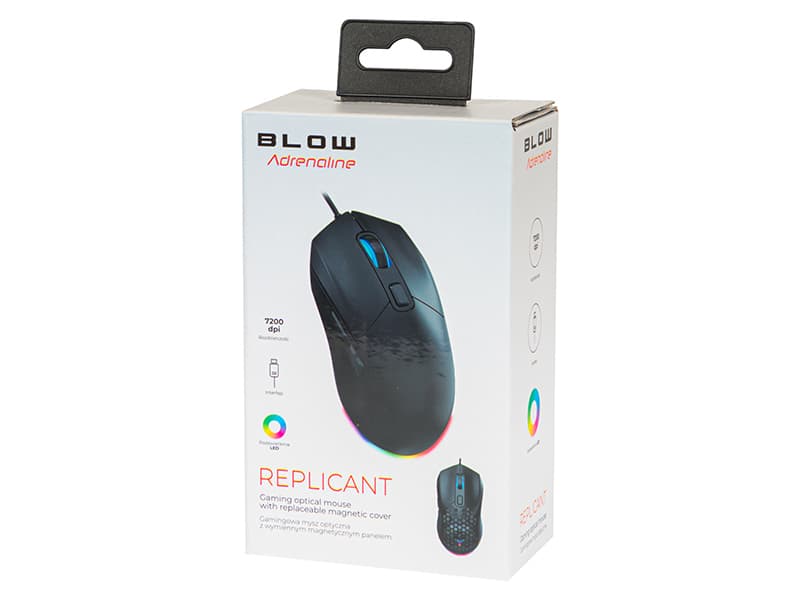 Gaming optična miška Blow Adrenaline Replicant, črna, žična 5
