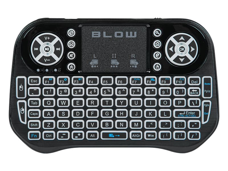 Blow Brezžična tipkovnica Mini Ks-6 z zaslonom na dotik, 2,4 GHz + Bluetooth 2