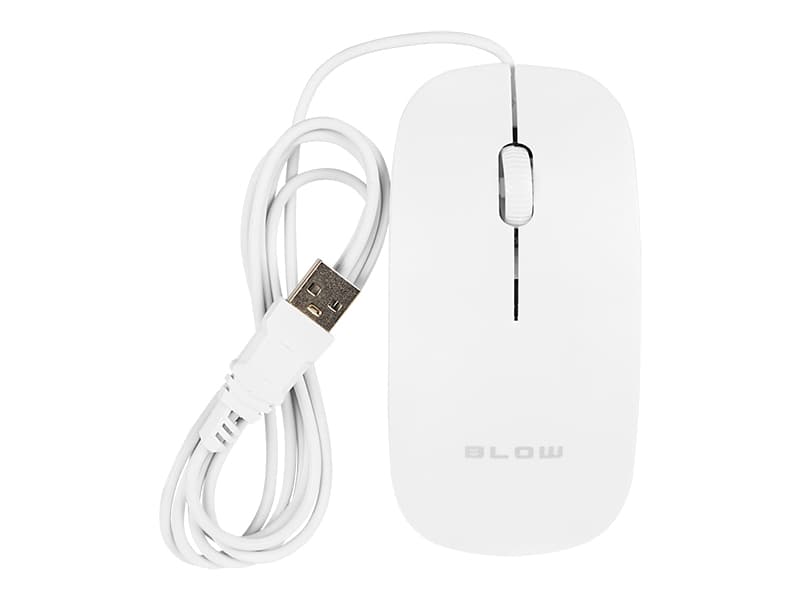 Blow Žična optična miška MP-30, USB, bela 3