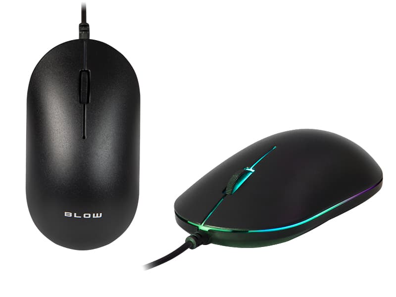 Blow MP-60 žična optična miška, črna (LED RGB) 2
