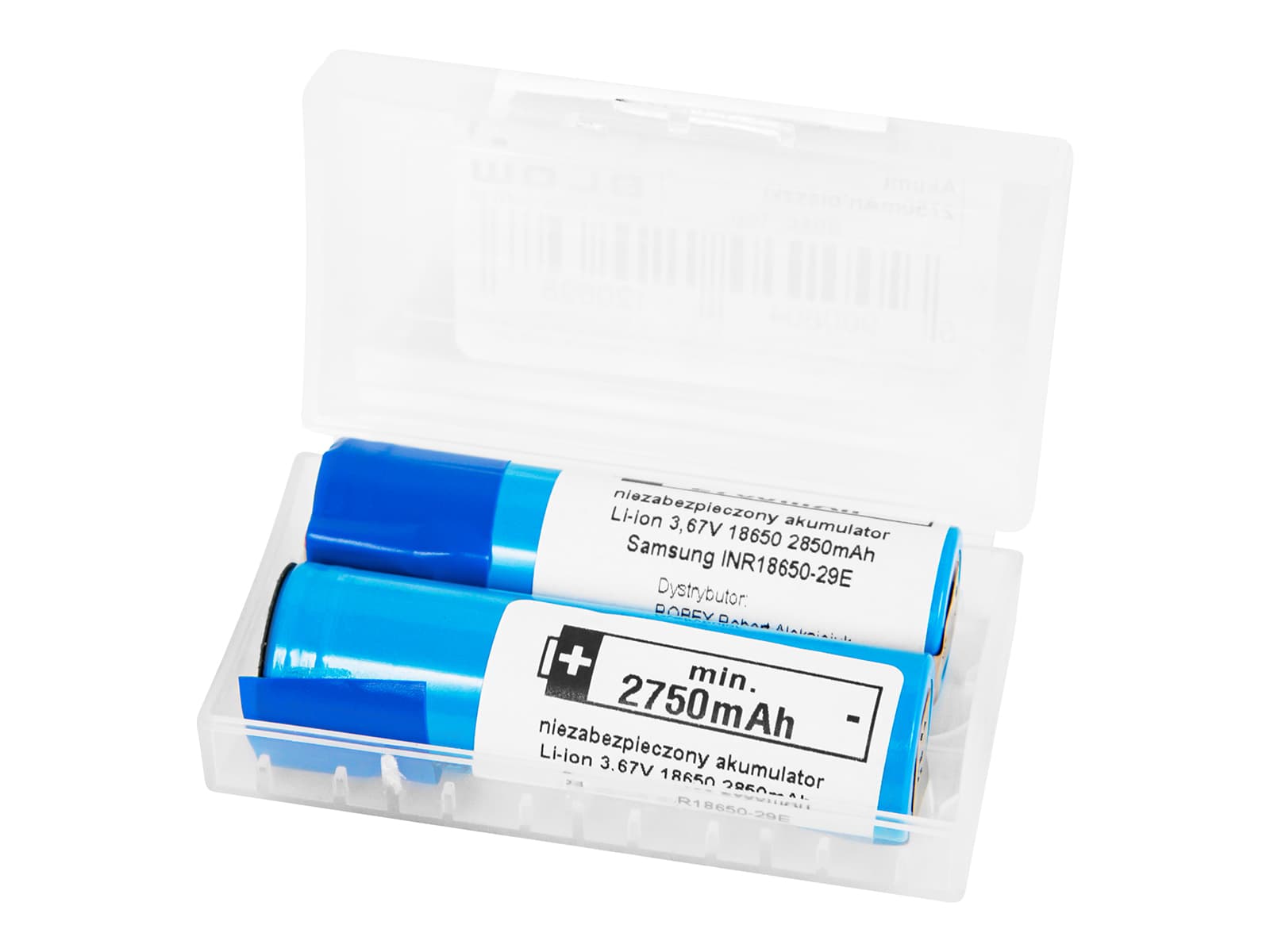 Baterija Blow Li-ion 18650, 3.6V, 2750mAh, s ploščicami 2
