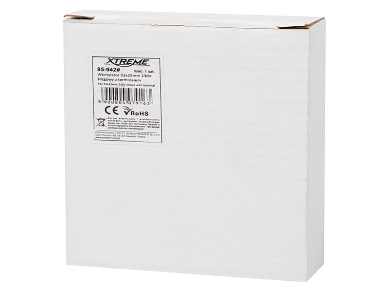 Blow Ventilator 92x25mm 230V (drseči ležaj, terminal) 3