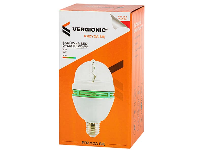 LED žarnica Blow E27 7W RGB Pisana Disco 2