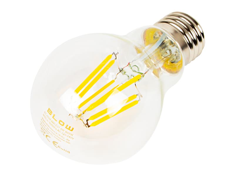 Filament LED žarnica Blow E27 8W A60, toplo bela 2