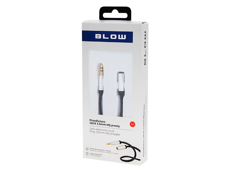 Blow 3.5mm Jack podaljšek (moški-vtičnica) 5m, HQ 2