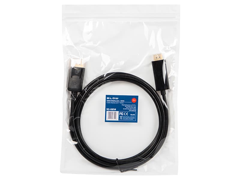 Blow DisplayPort na HDMI kabel, 2m 2