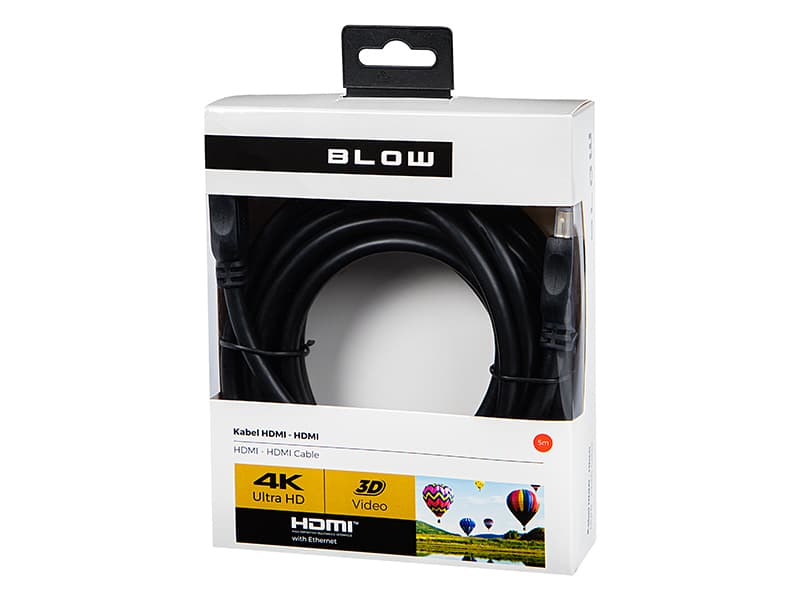 HDMI kabel Blow Classic ravni, 5m 2