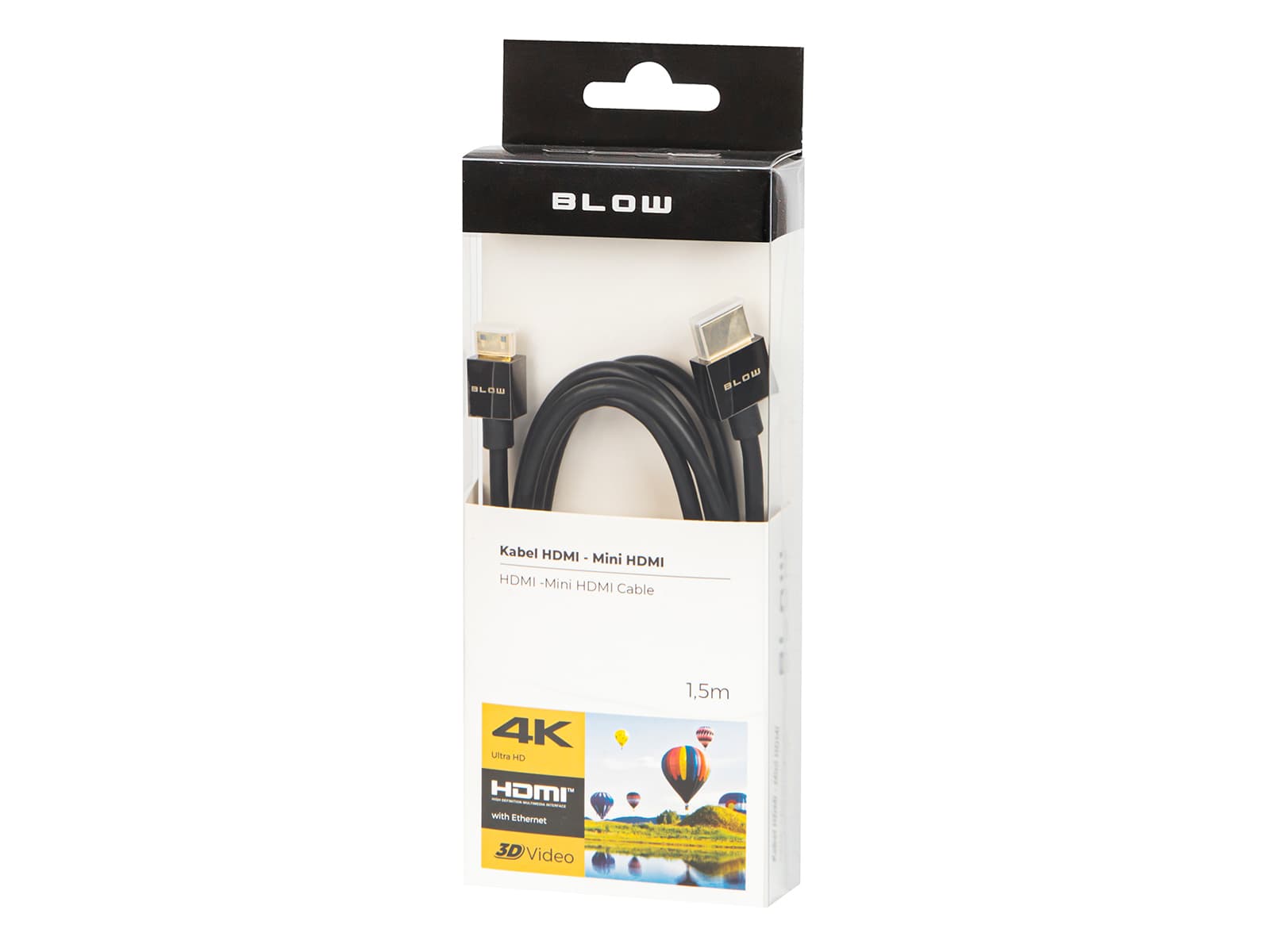 HDMI na Mini HDMI kabel Blow Silver, 1,5m 3