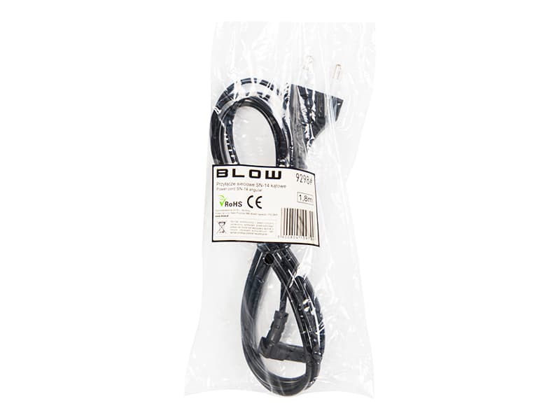 Blow SN-14 napajalni kabel, kotni vtič, 1,8m 2