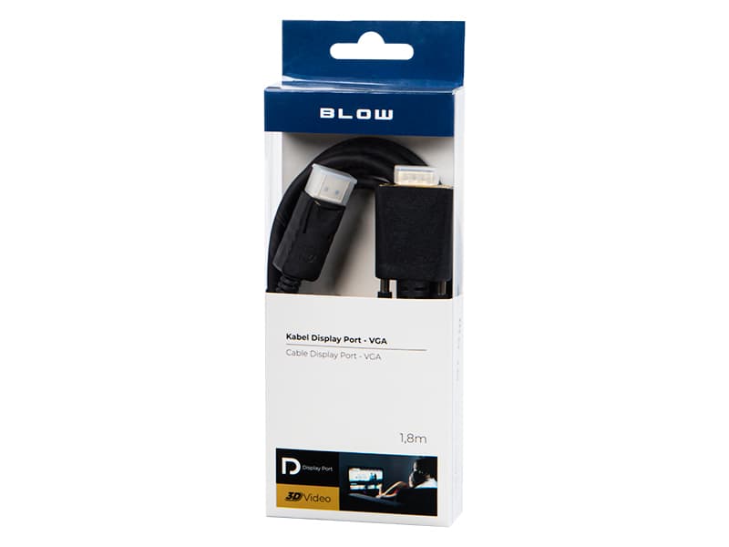Blow DisplayPort na VGA kabel 1.8m 2