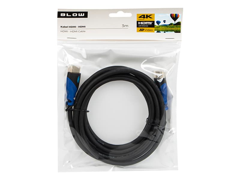 HDMI kabel Blow Blue ravni, 3m, 4K 2