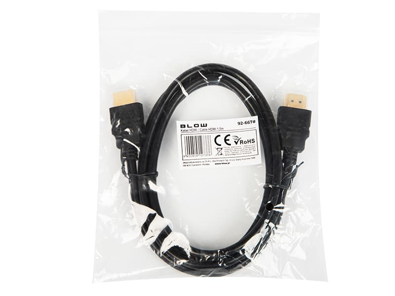 Blow 92-667# HDMI kabel 4K, 1,5m 2
