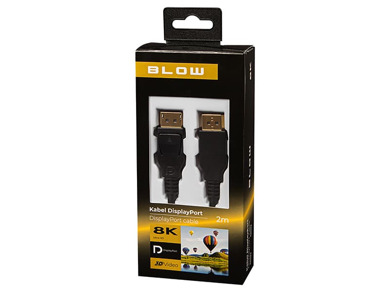 BLOW DisplayPort kabel 2m, 8K 2