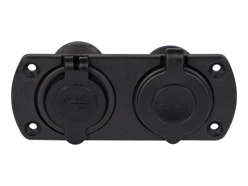 Avtomobilska vtičnica za vžigalnik z 2x USB, s pokrovom 4