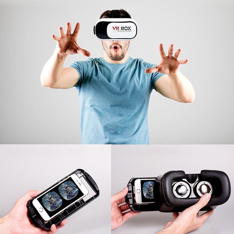 RTO 3D VR očala z Bluetooth kontrolerjem za telefon 3
