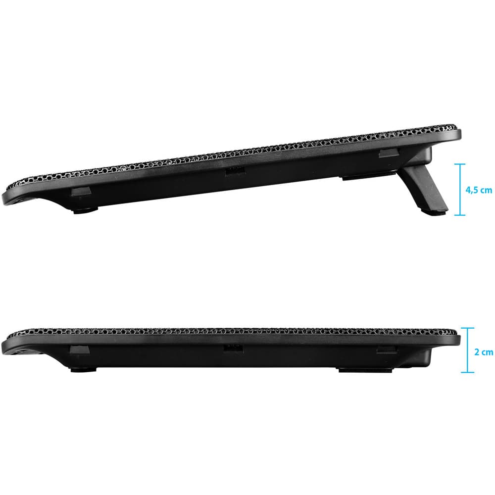RTO Podstavek za hlajenje laptopov 12-15,4'' z LED ventilatorji 4