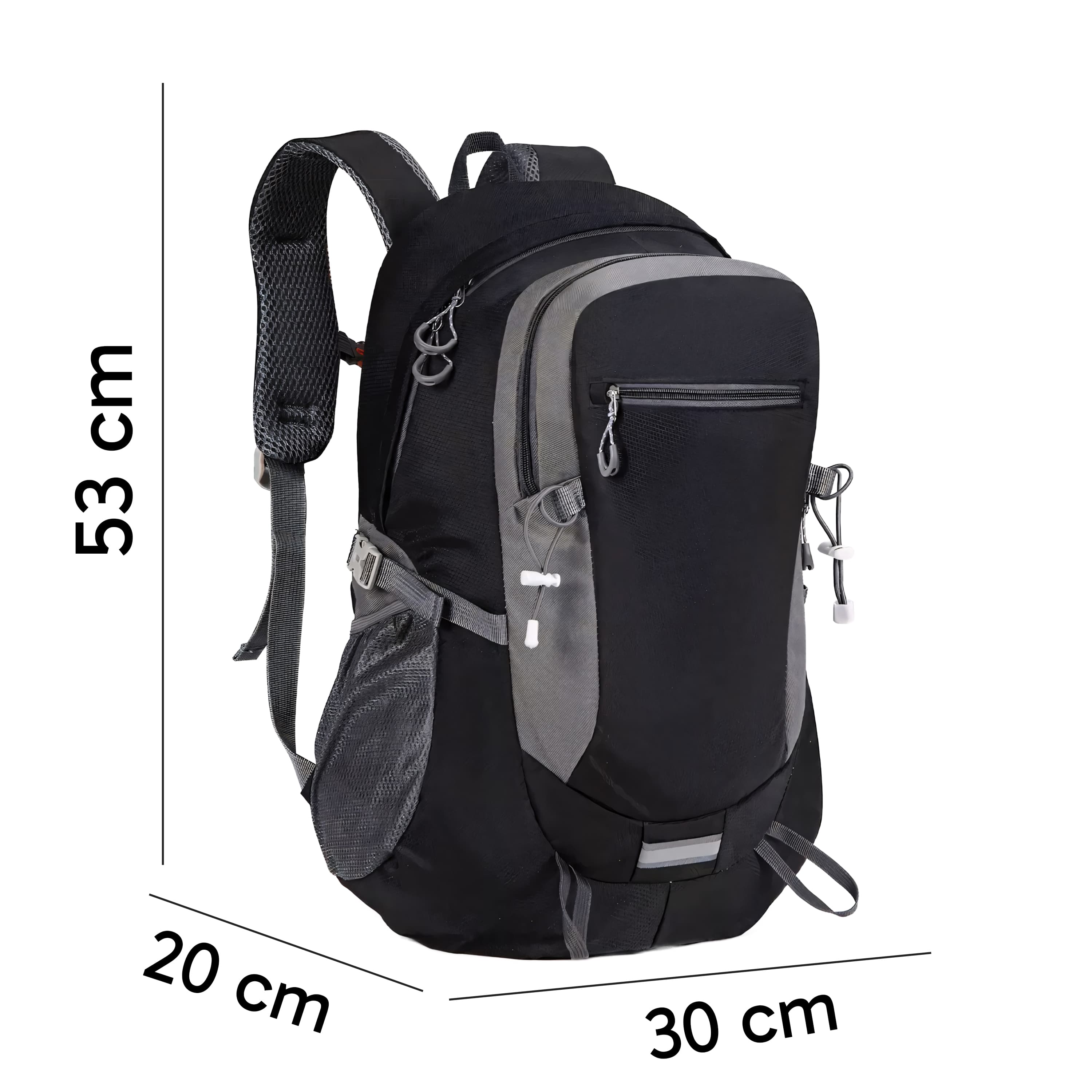 Pohodniški/šolski nahrbtnik RTO 40L (črn) 4