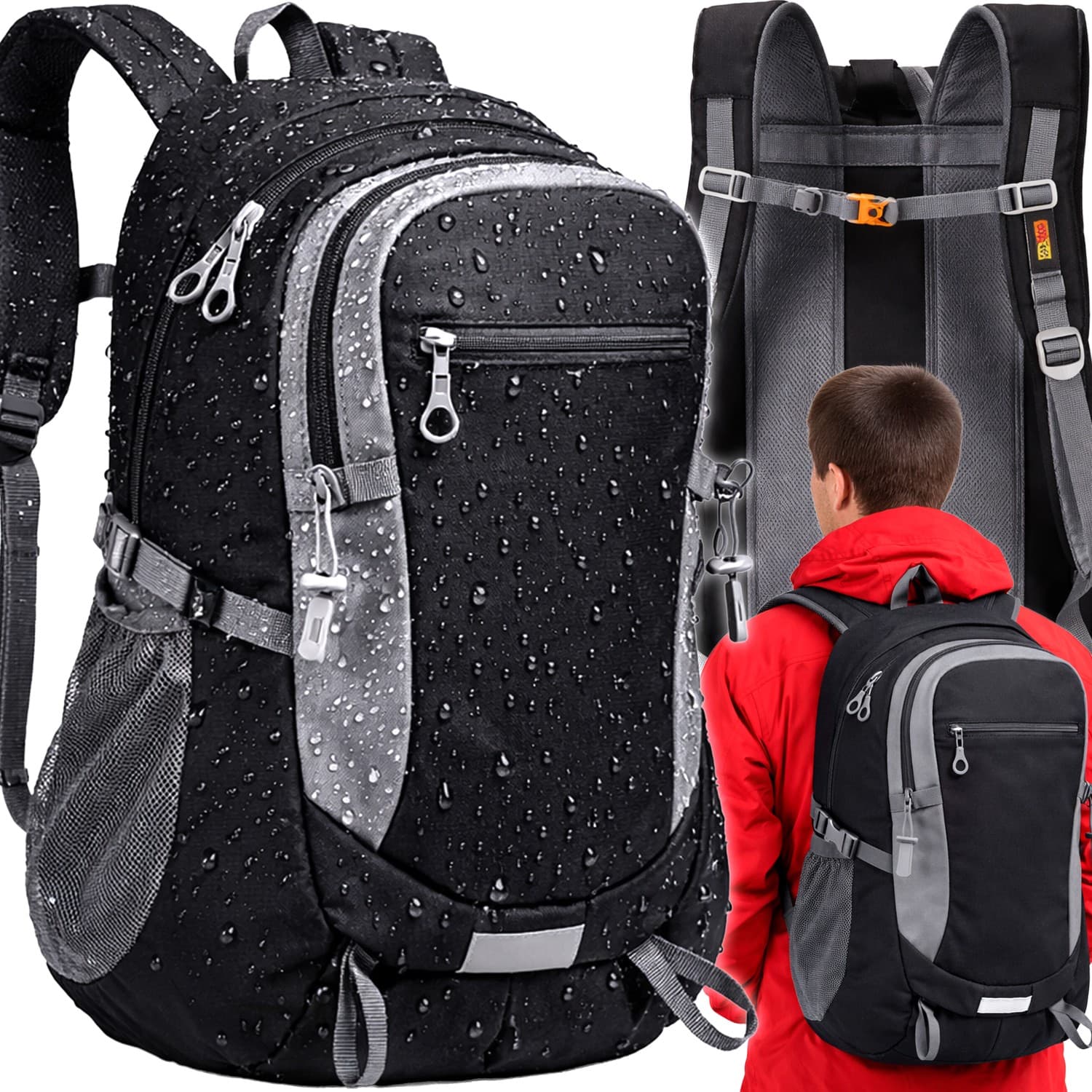 Pohodniški/šolski nahrbtnik RTO 40L (črn)