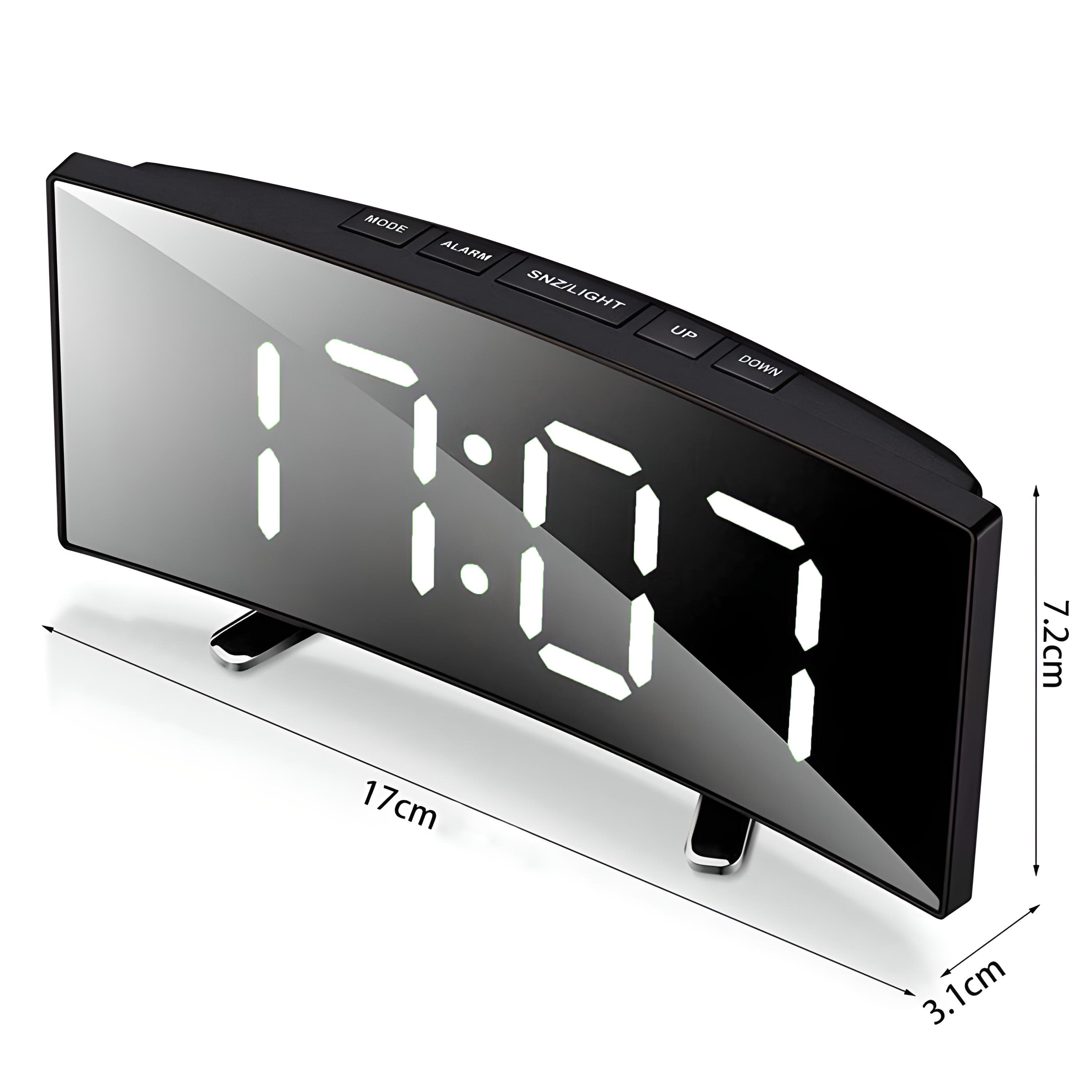 RTO LED digitalna ura, budilka, termometer, ogledalo 4