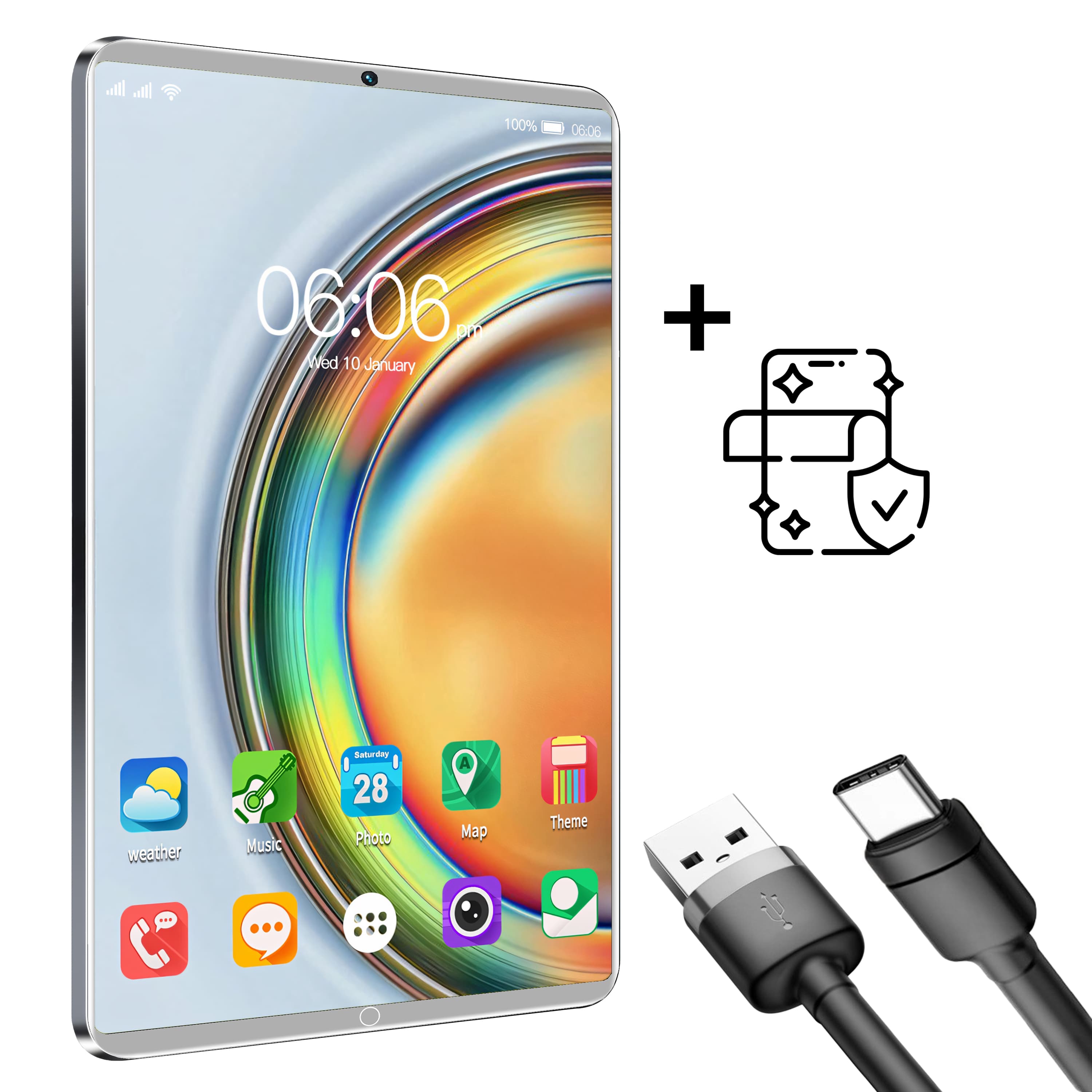 RTO Tablet 10'' HD, 4GB RAM + 64GB pomnilnik, Android, WiFi, BT, 5000 mAh 4
