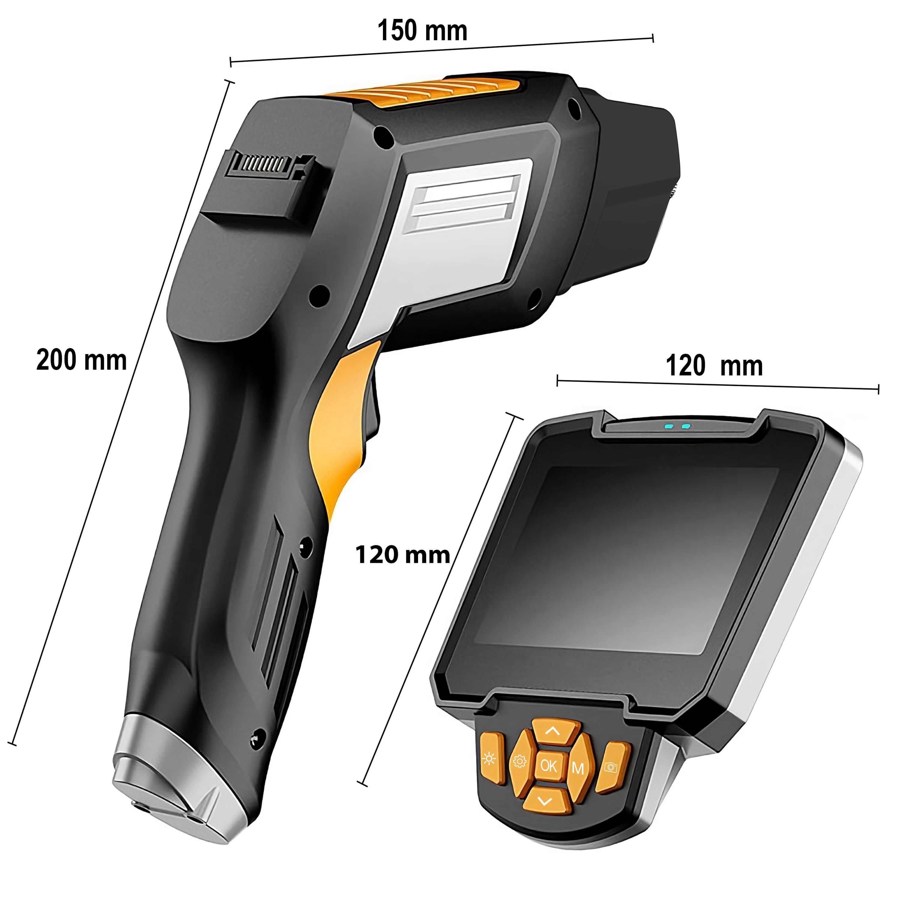 RTO endoskop kamera 1m, 4.3" zaslon, Full HD, 8mm 4