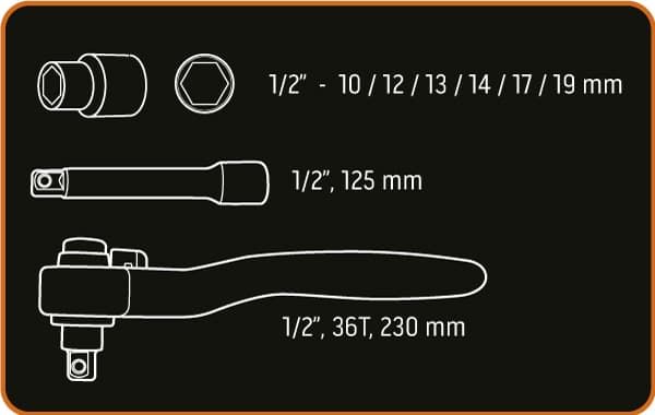 Set nasadnih ključev NEO TOOLS 1000V, 8 kos. 2