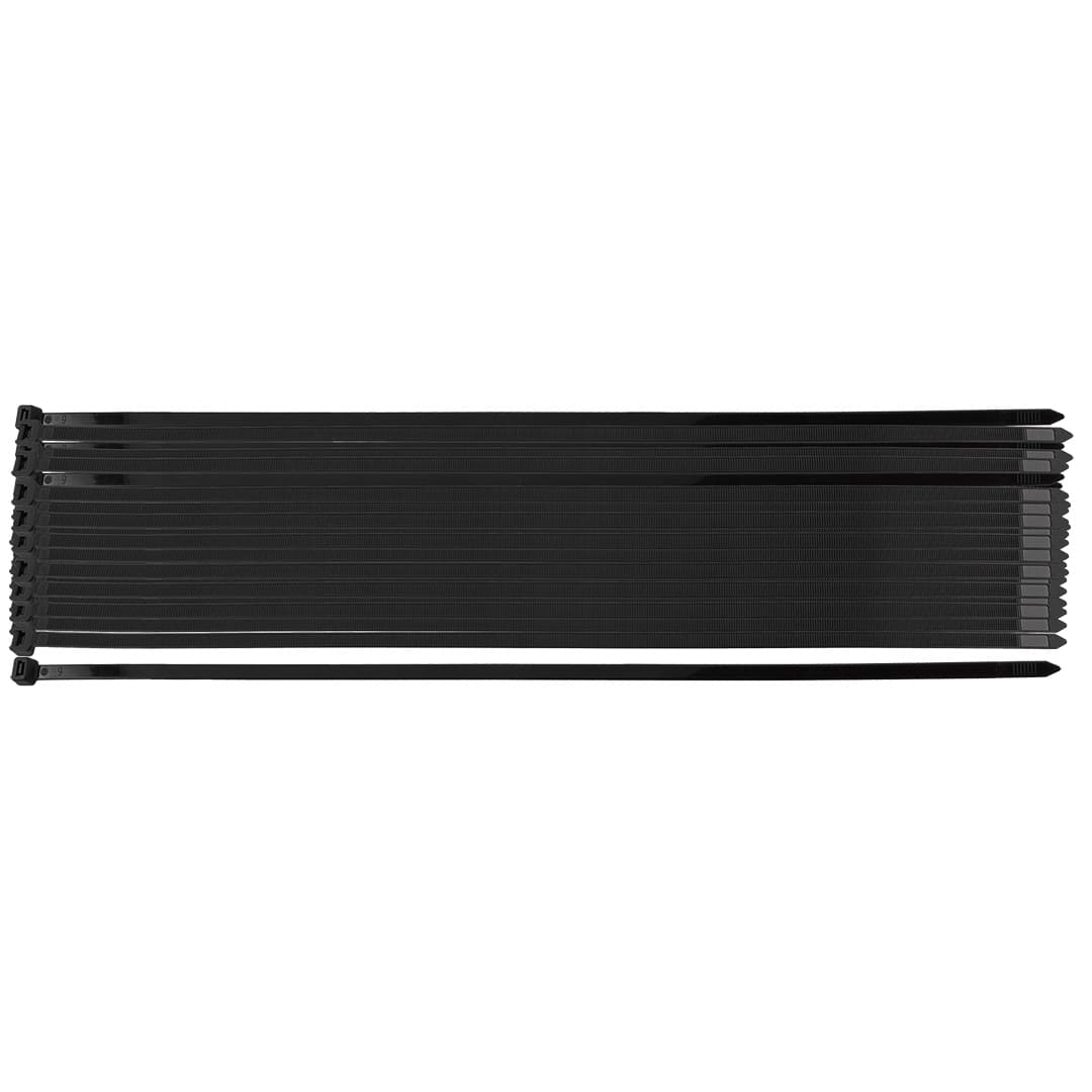 NEO TOOLS Connect ekstremne vezice, 9.0 x 450 mm, črne, 50 kos.