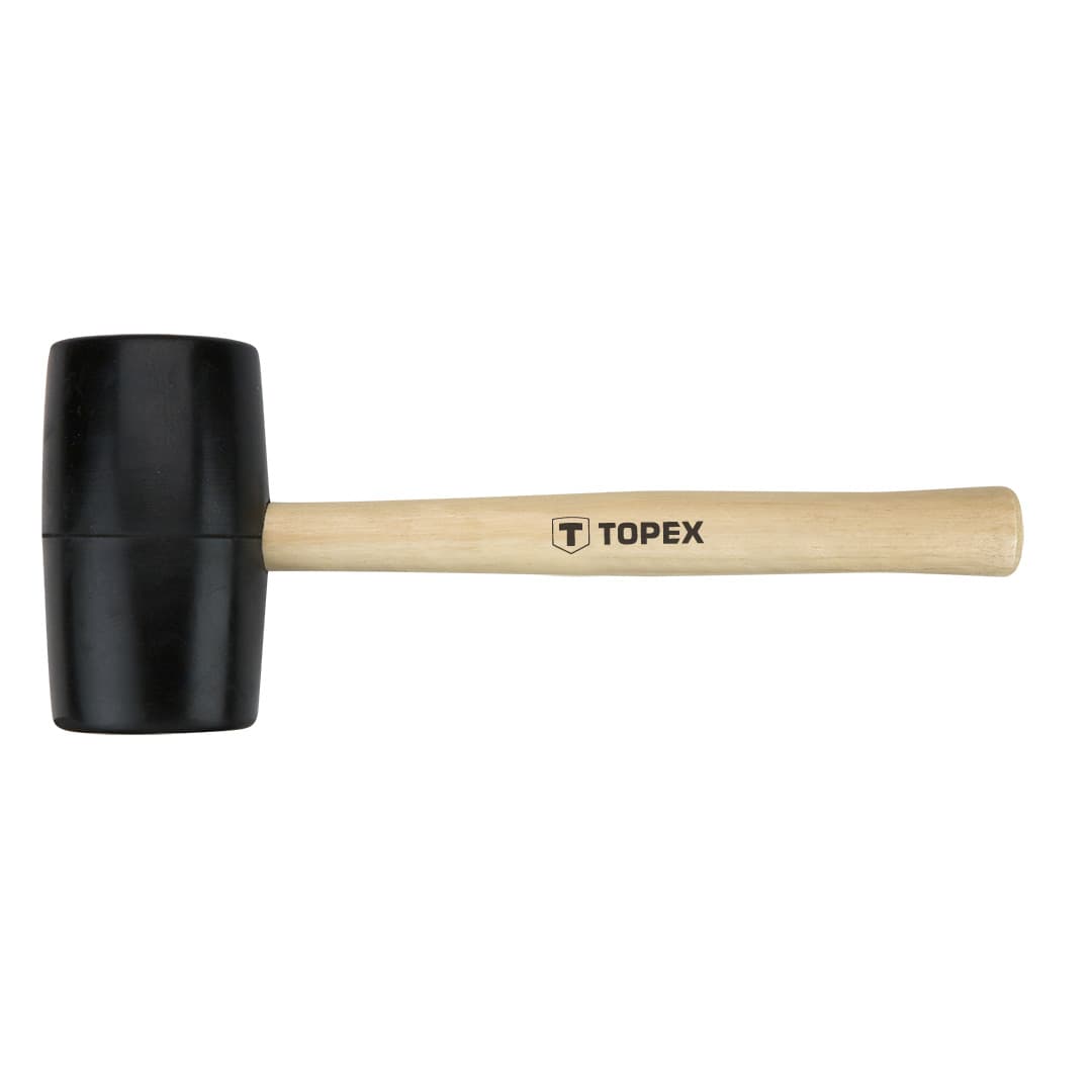 Gumijasto kladivo TOPEX, 63 mm, leseni ročaj