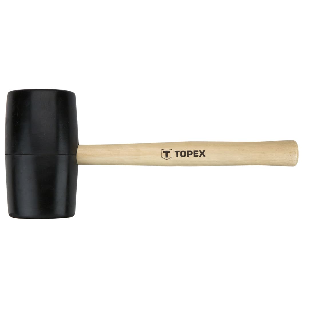 Gumijasto kladivo TOPEX, 72 mm, leseni ročaj