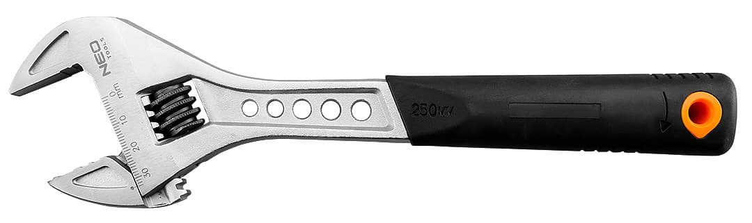 NEO TOOLS nastavljiv ključ 250 mm, območje 0-33 mm 3