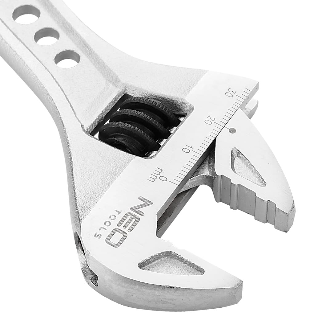 NEO TOOLS nastavljiv ključ 250 mm, območje 0-33 mm 7