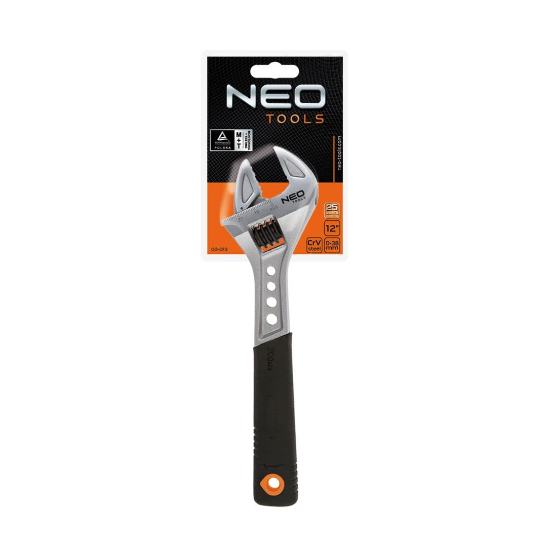 NEO TOOLS nastavljiv ključ 300 mm, območje 0-38 mm 2