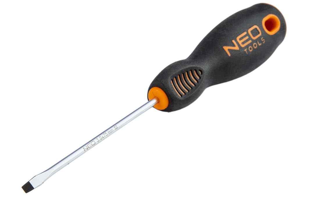 Ploščati izvijač NEO TOOLS 3,0 x 75 mm, S2 4