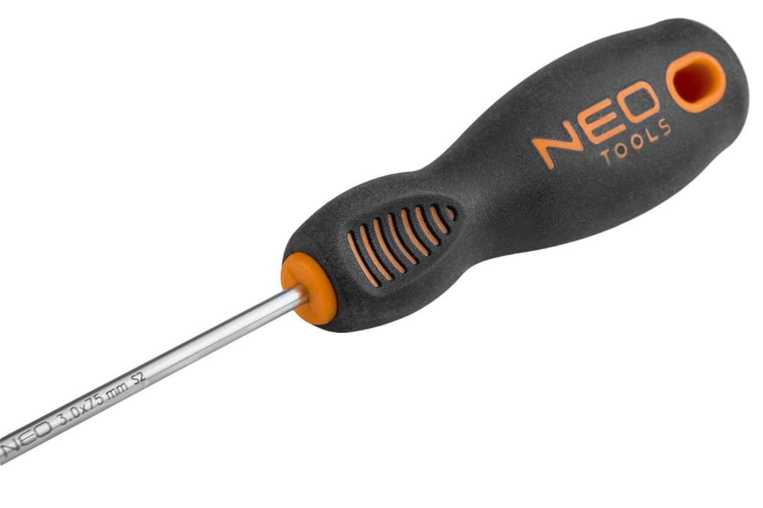 Ploščati izvijač NEO TOOLS 3,0 x 75 mm, S2 5